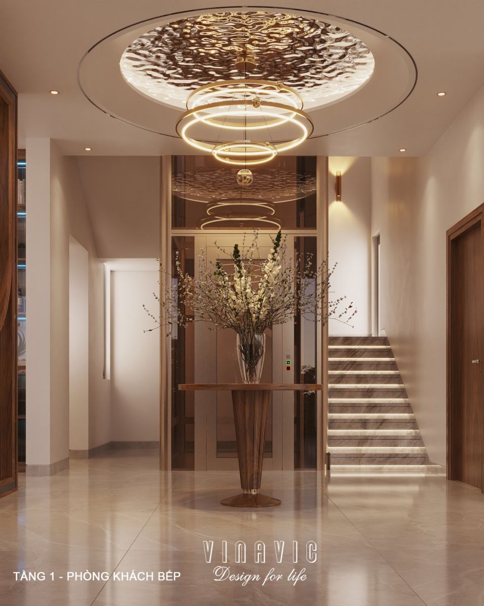 Nội thất biệt thự hiện đại 3 tầng 18x18m NT2355