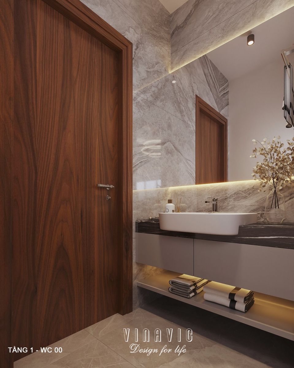 Nội thất biệt thự hiện đại 3 tầng 18x18m NT2355