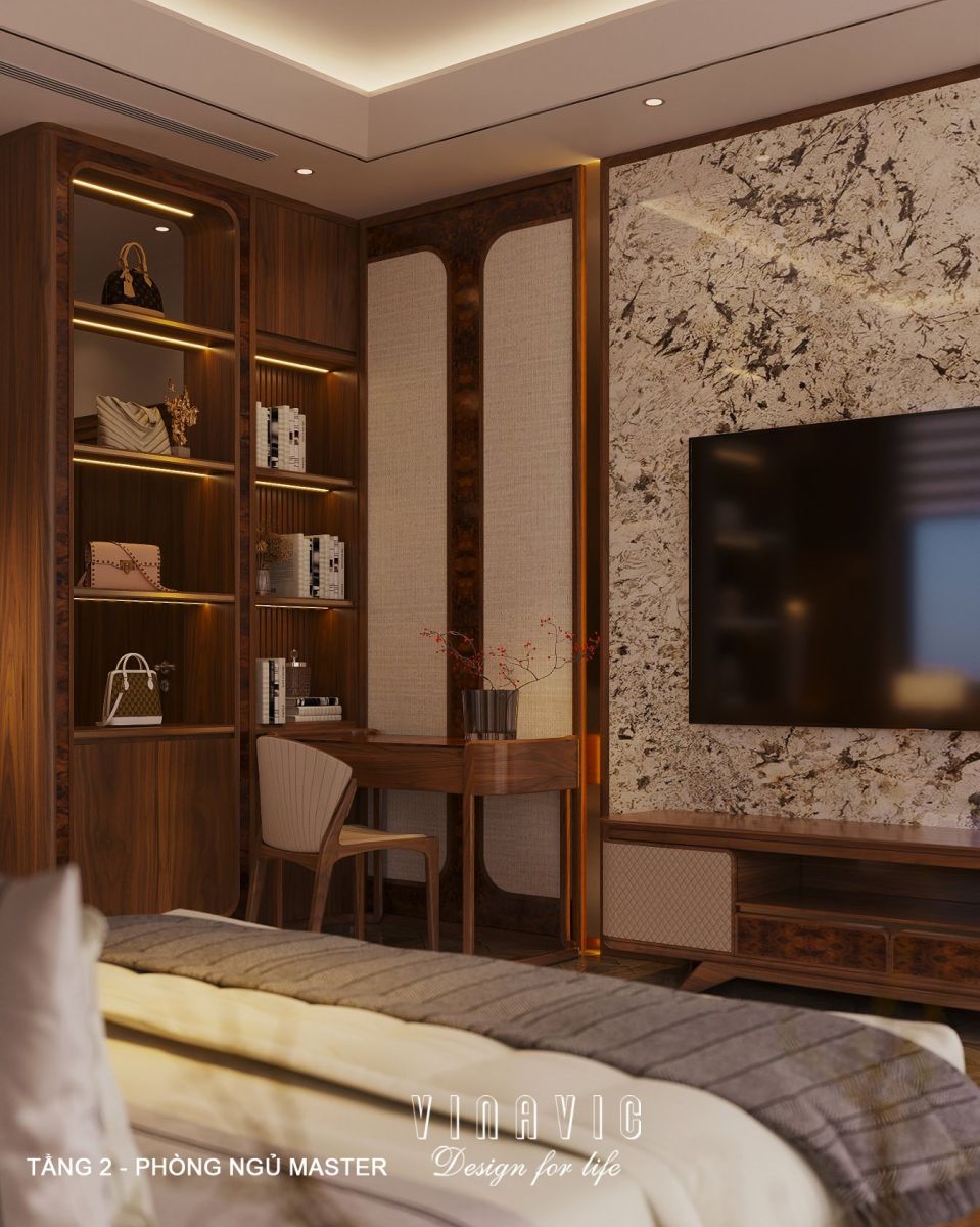 Nội thất biệt thự hiện đại 3 tầng 18x18m NT2355