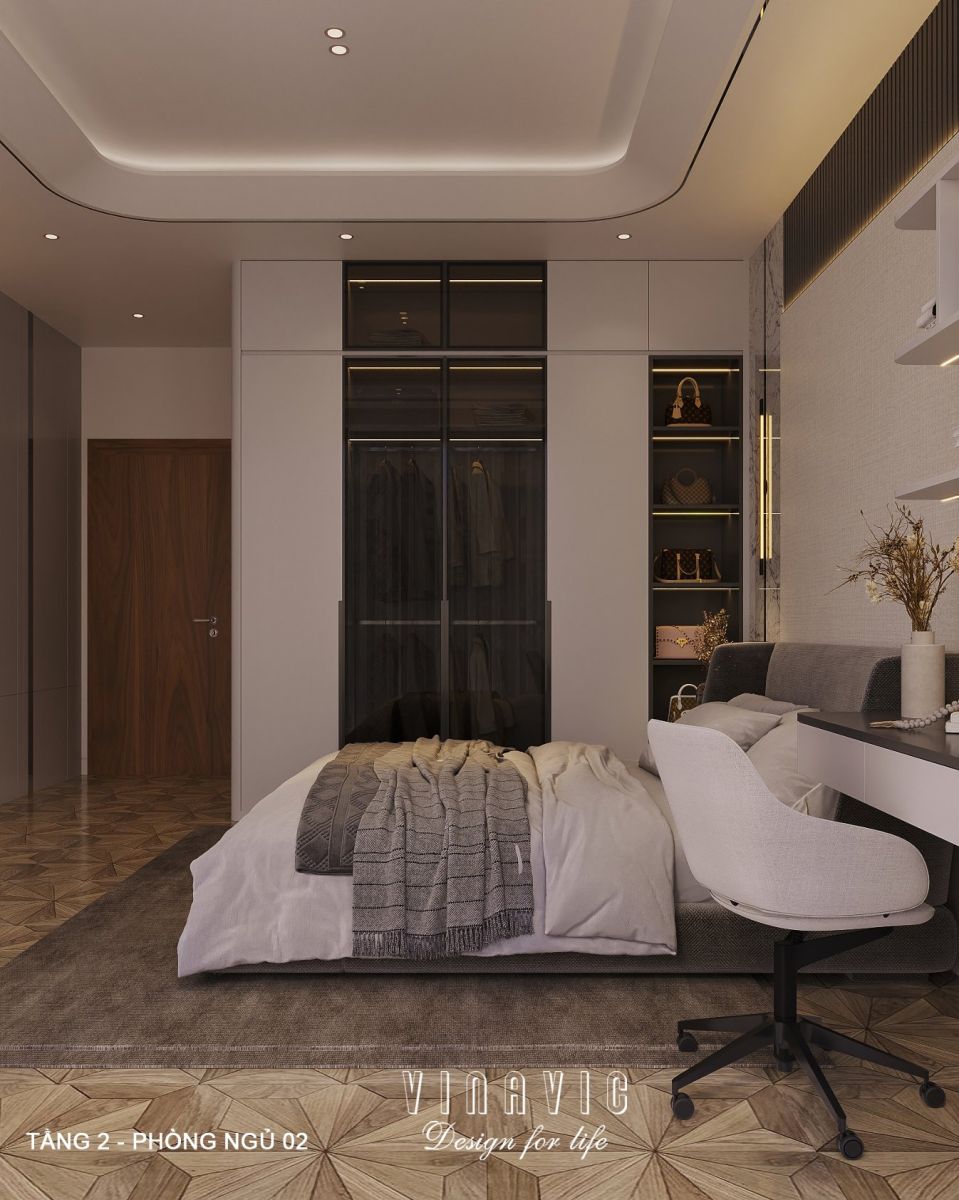 Nội thất biệt thự hiện đại 3 tầng 18x18m NT2355