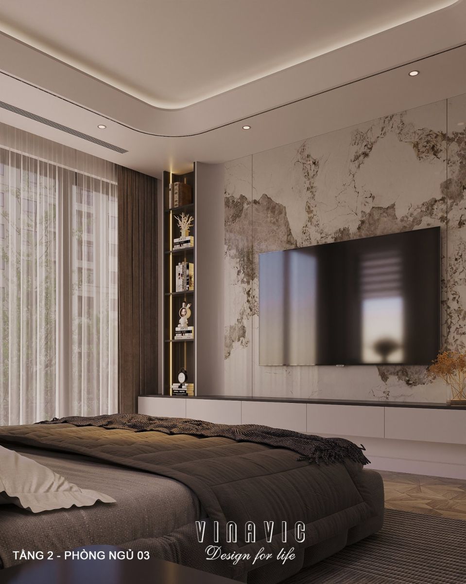 Nội thất biệt thự hiện đại 3 tầng 18x18m NT2355