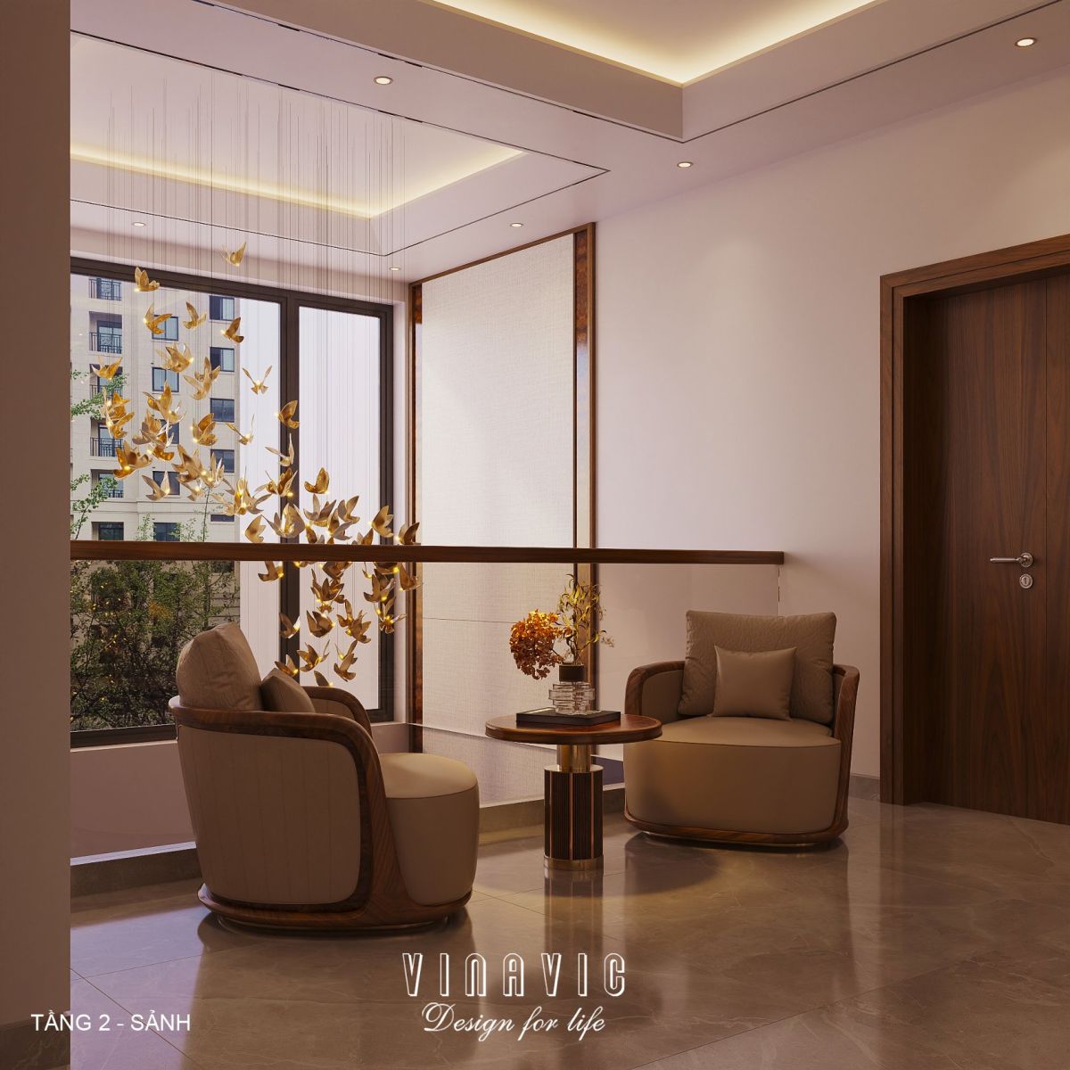 Nội thất biệt thự hiện đại 3 tầng 18x18m NT2355