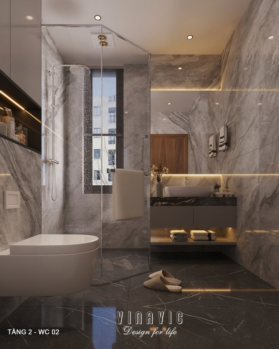 Nội thất biệt thự hiện đại 3 tầng 18x18m NT2355