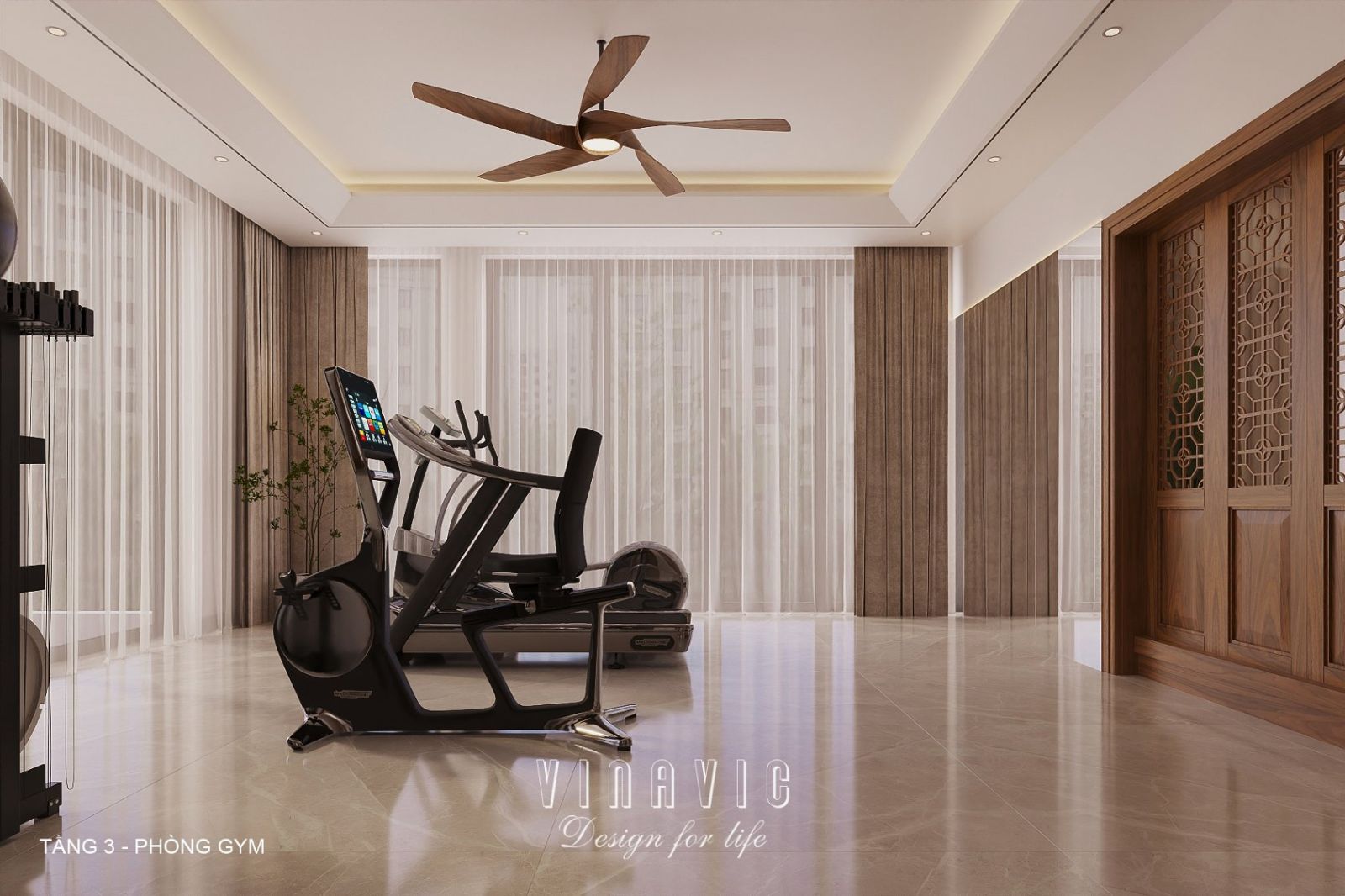 Nội thất biệt thự hiện đại 3 tầng 18x18m NT2355