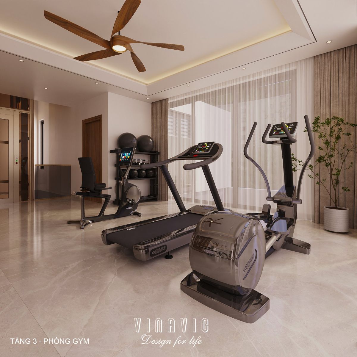 Nội thất biệt thự hiện đại 3 tầng 18x18m NT2355