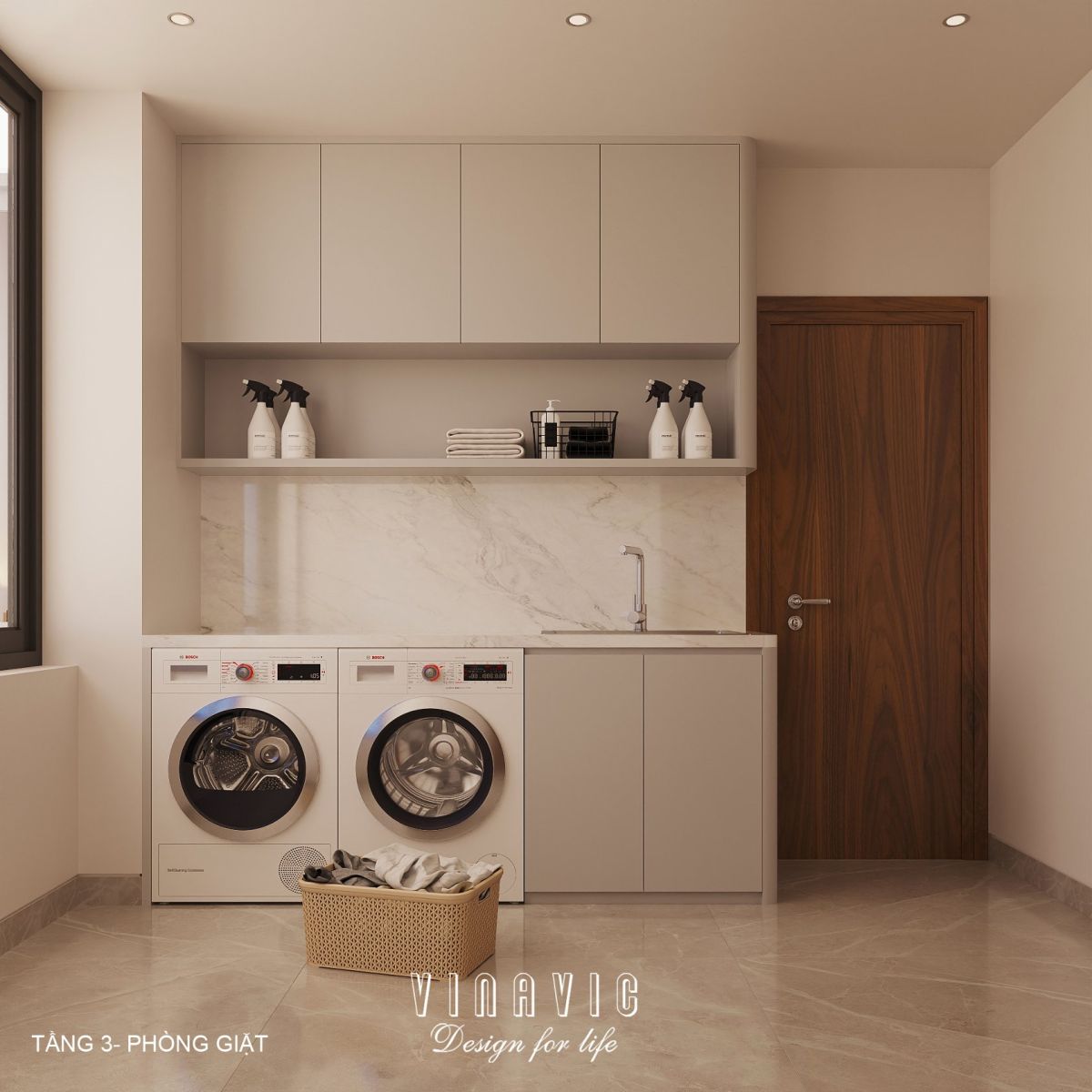 Nội thất biệt thự hiện đại 3 tầng 18x18m NT2355