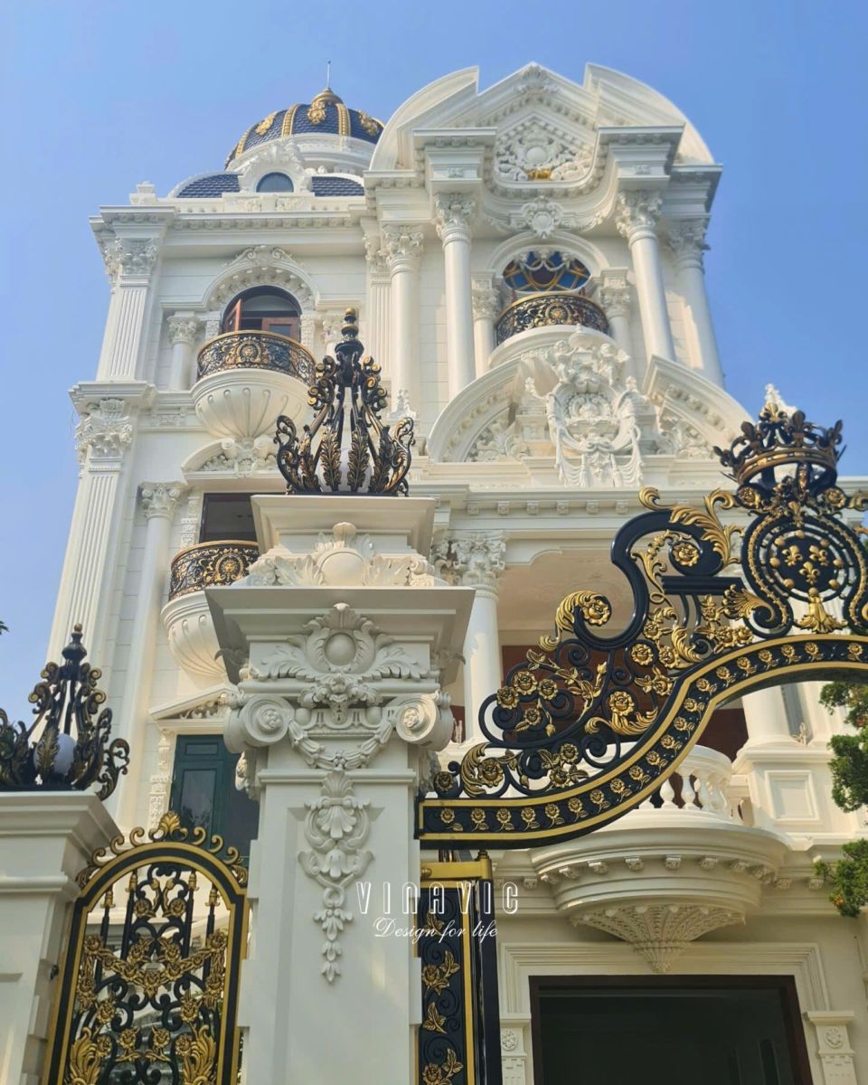 Thi công biệt thự Cổ Điển 4 tầng 264m2 (CĐT: Mr Ngọc- Thường Tín) TCBT2208