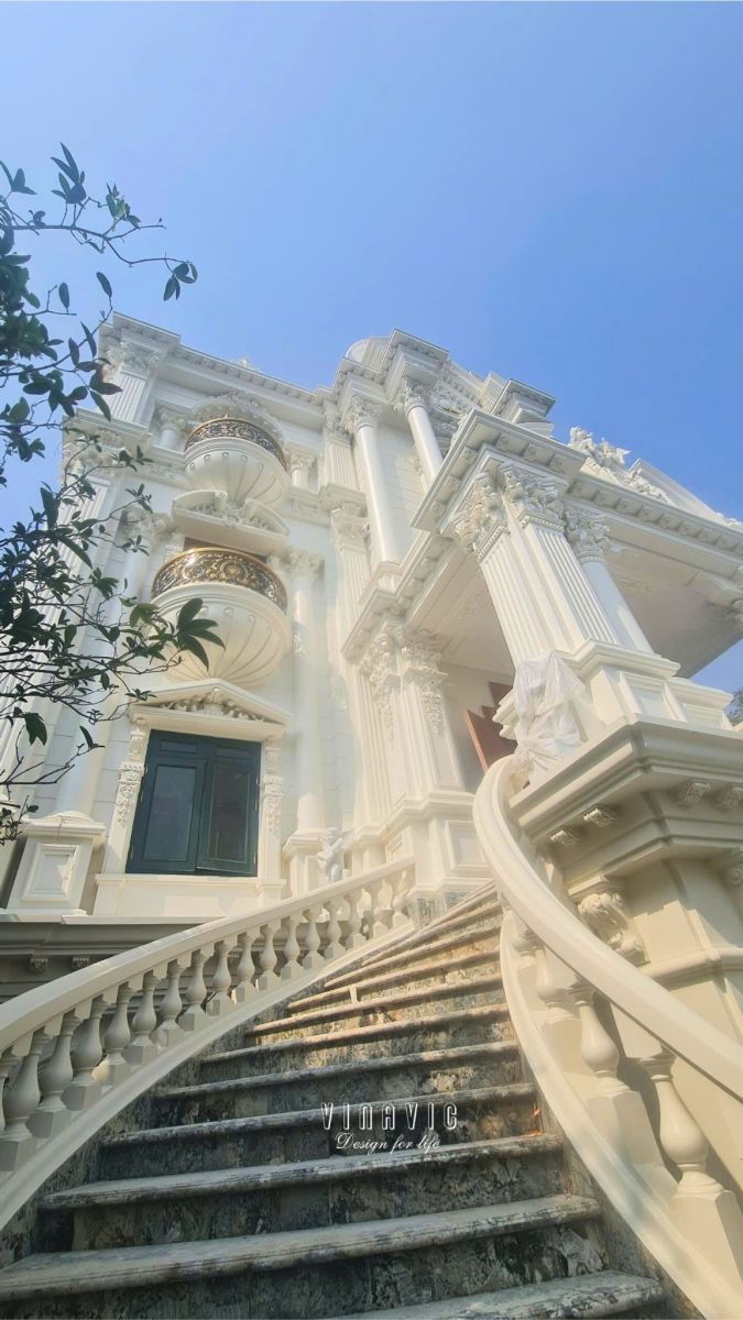 Thi công biệt thự Cổ Điển 4 tầng 264m2 (CĐT: Mr Ngọc- Thường Tín) TCBT2208