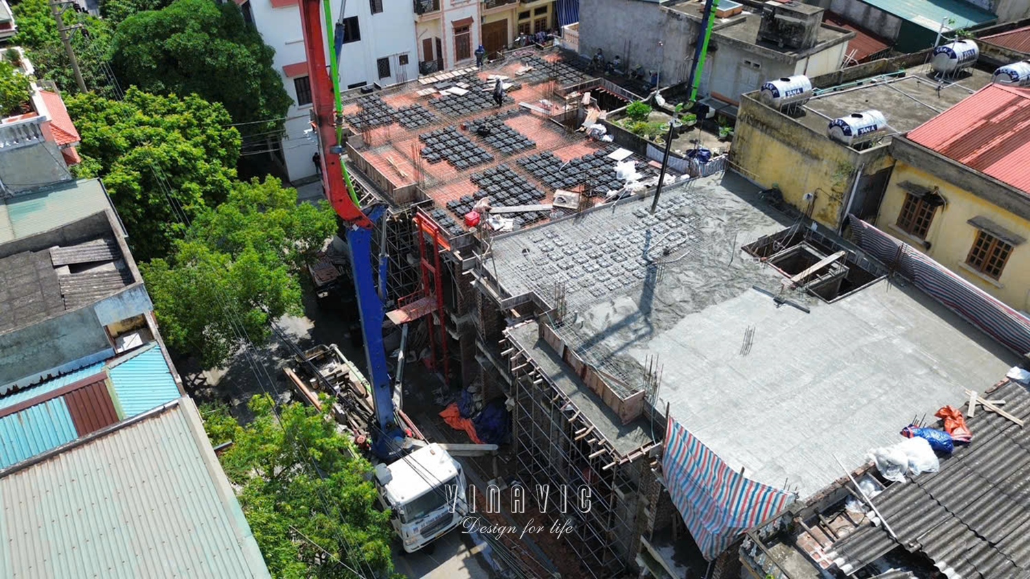 Thi công biệt thự phố 5 tầng hiện đại 2 mặt tiền đẳng cấp 275m2 TCBT2256