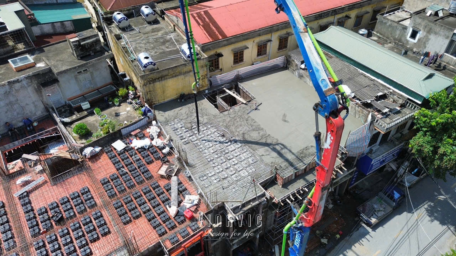 Thi công biệt thự phố 5 tầng hiện đại 2 mặt tiền đẳng cấp 275m2 TCBT2256