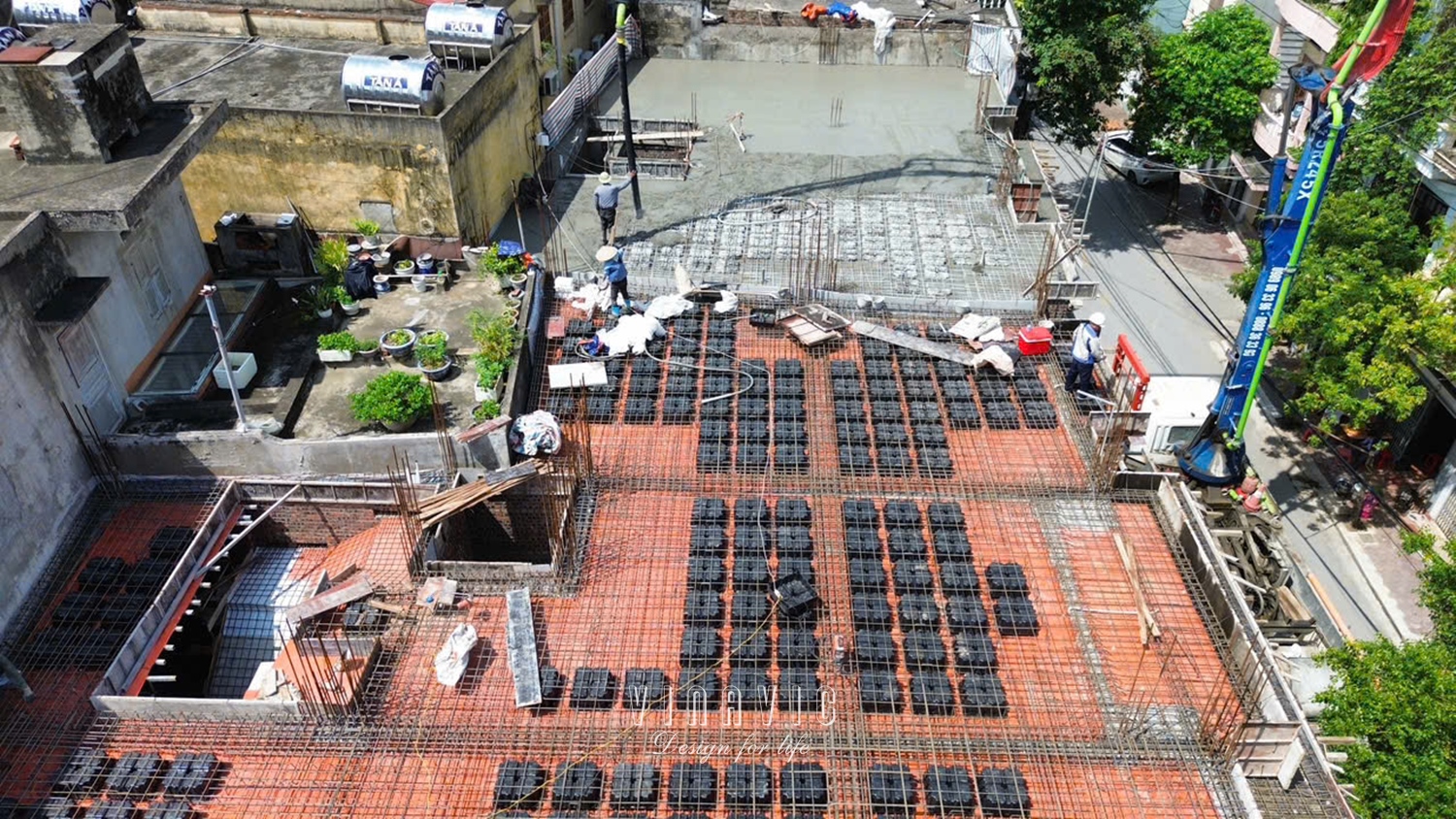 Thi công biệt thự phố 5 tầng hiện đại 2 mặt tiền đẳng cấp 275m2 TCBT2256