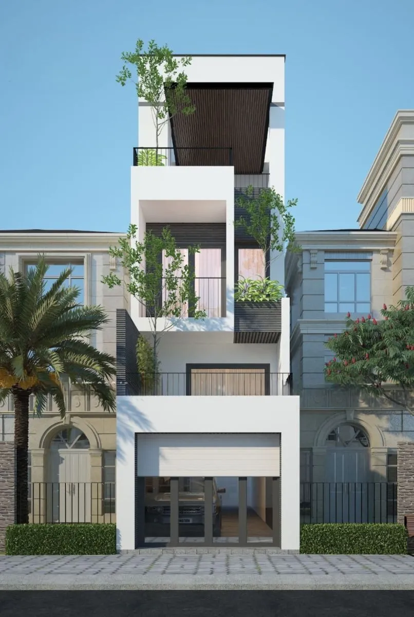 Nhà phố kết hợp kinh doanh tối ưu diện tích