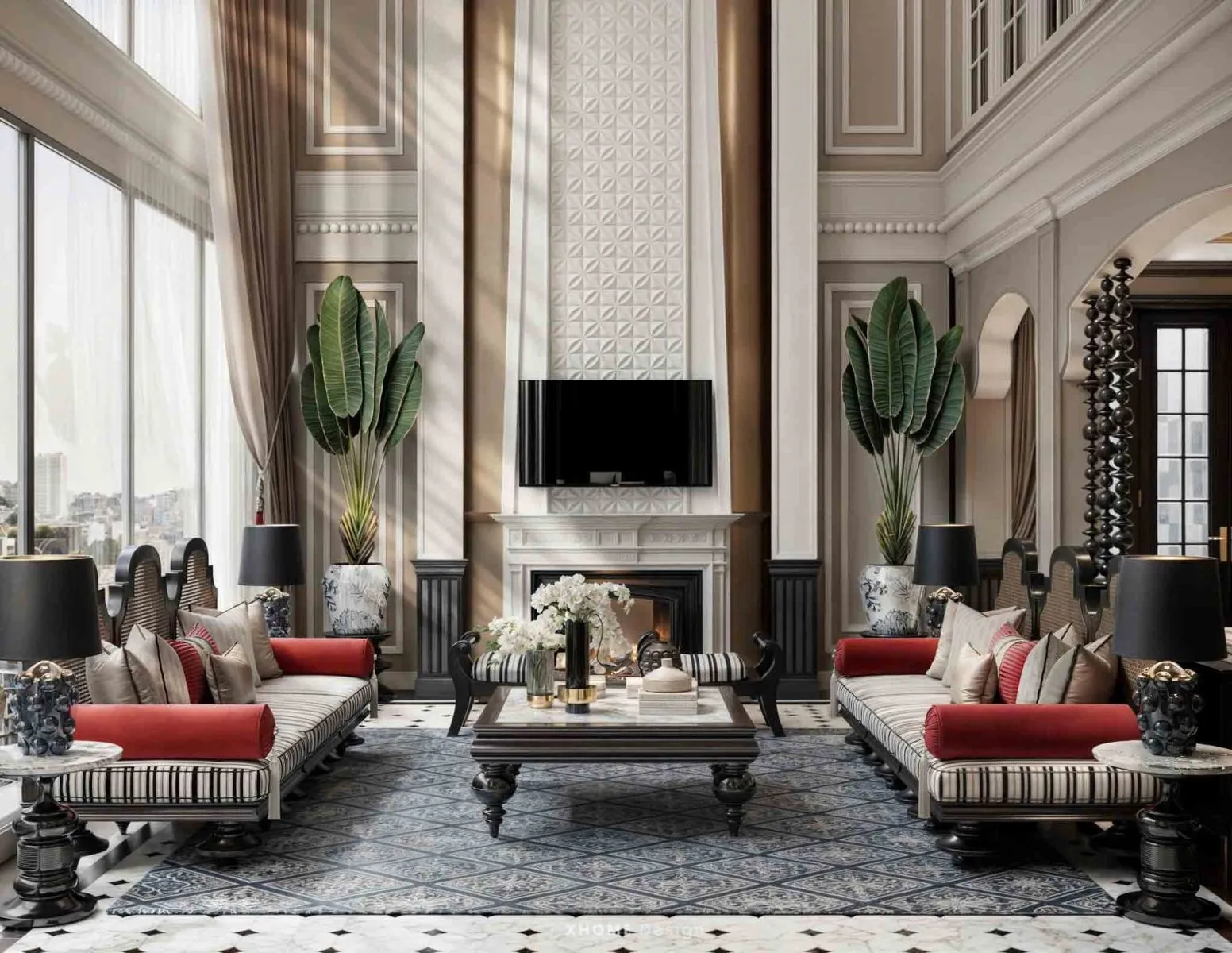 Nội Thất Penthouse Phong cách Indochine (Đông Dương)