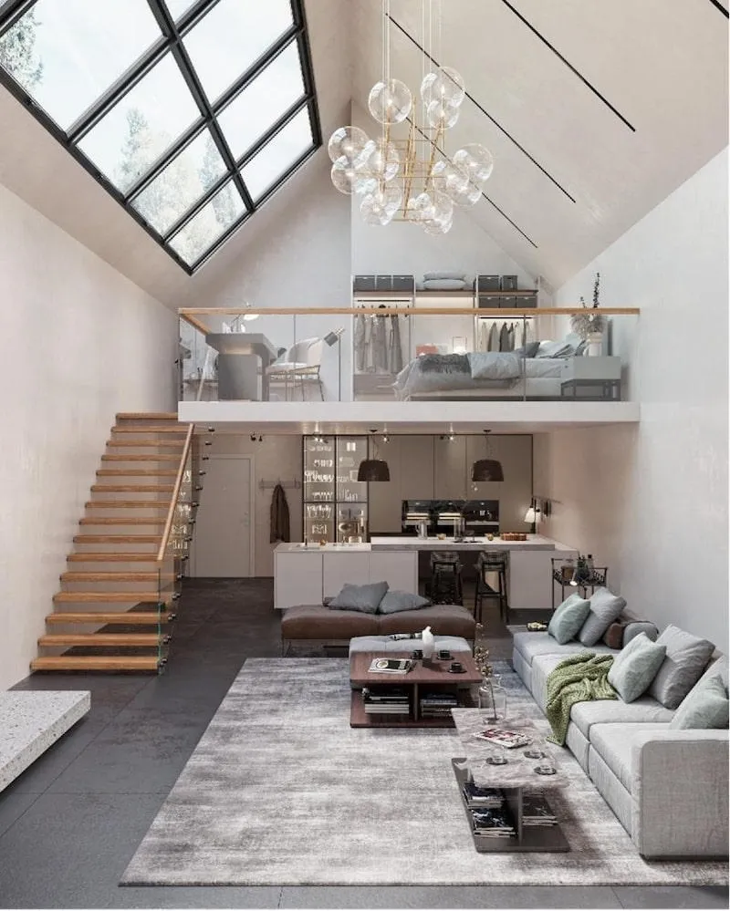 Tầng lửng bố trí như không gian sinh hoạt độc lập bị tính là tầng riêng