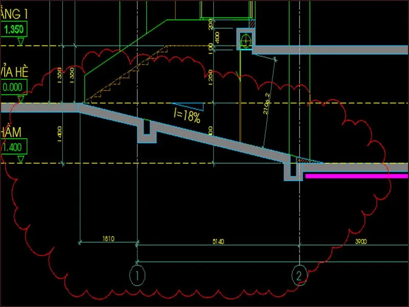 Thông thường từ 2,2–2,5m, vừa đủ thoáng vừa đảm bảo hệ thống cơ điện âm trần.