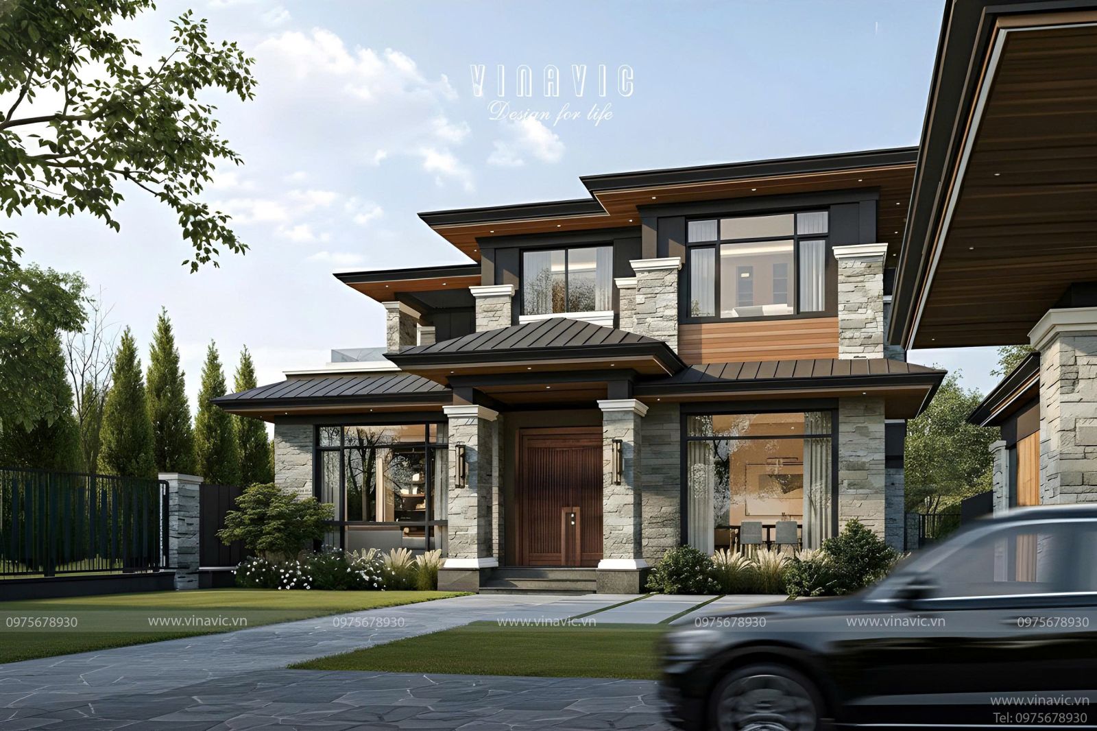 Điểm nhấn đắt giá của thiết kế là khu vực bếp ăn và sinh hoạt ngoài trời, liên thông với gara, mang đến trải nghiệm sống tiện nghi như nghỉ dưỡng.