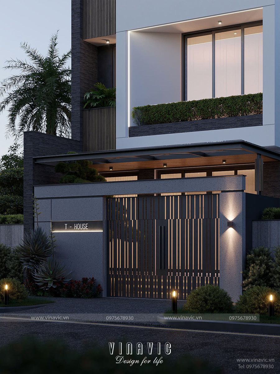 Mẫu nhà phố 4 tầng đẹp hiện đại 6x15m 4 phòng ngủ 90m2 NP2357