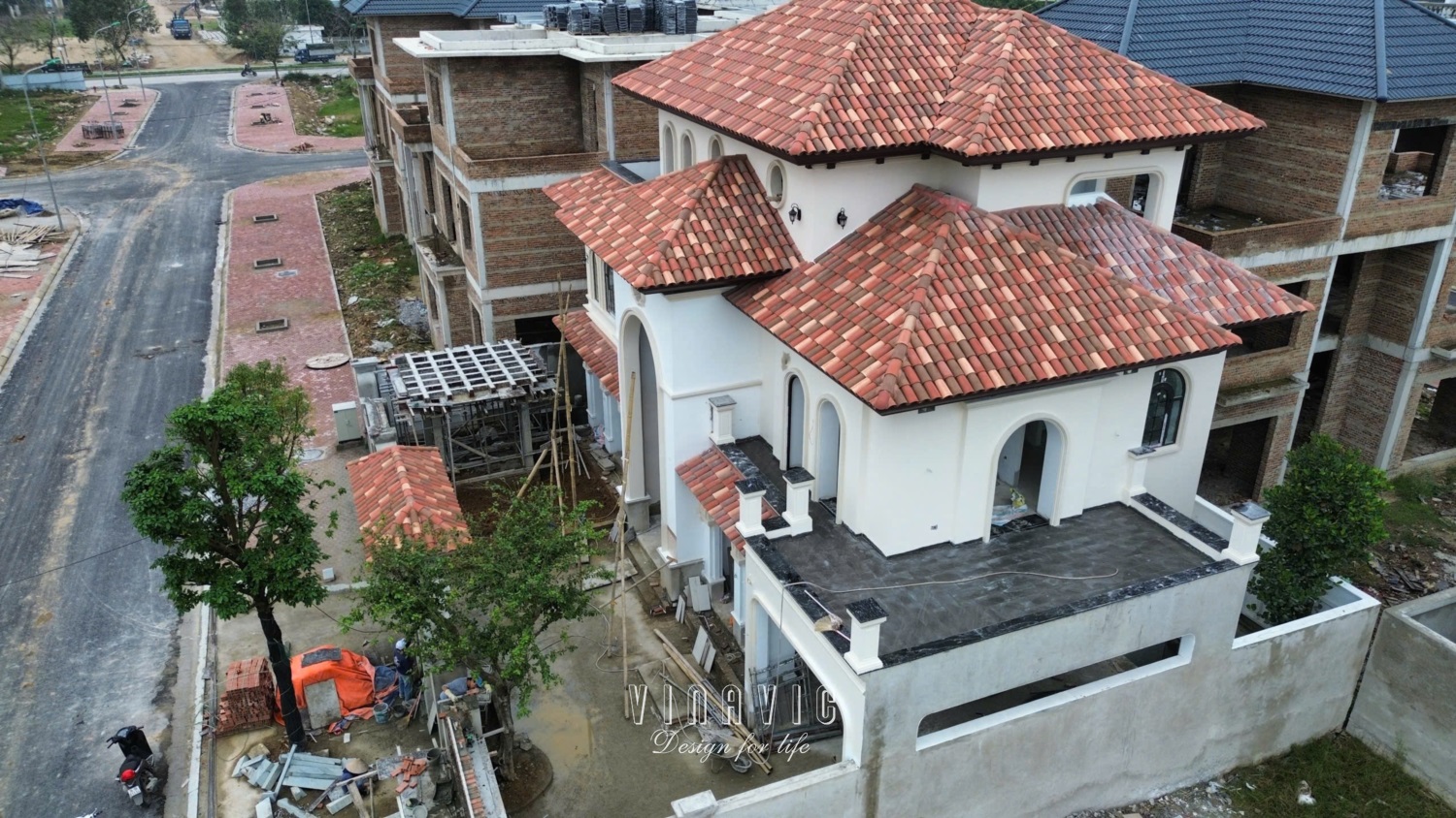 Thi công biệt thự 3 tầng Địa Trung hải (CĐT: Mrs Vinh- Thanh Hóa) TCBT2254