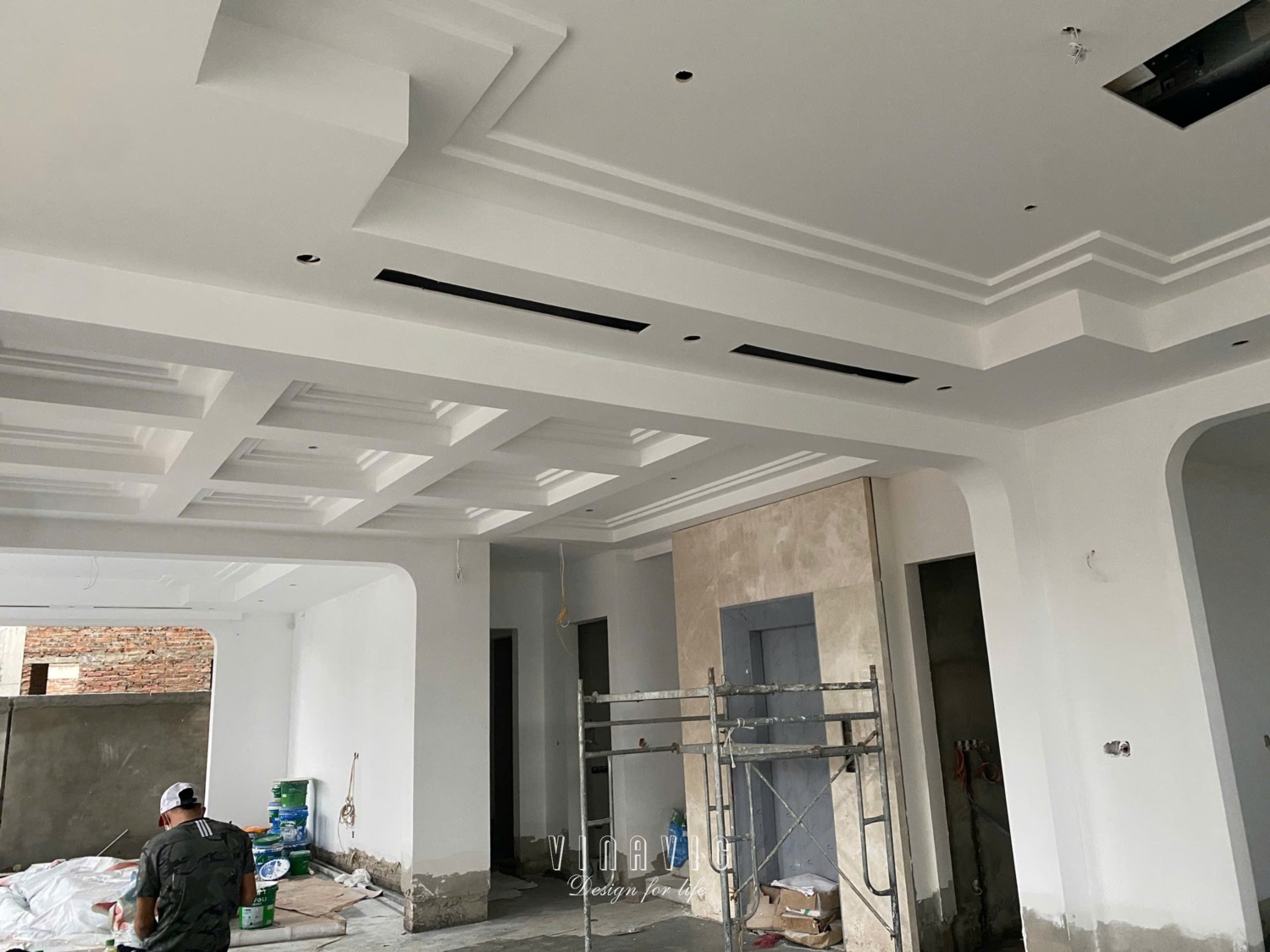 Thi công biệt thự 3 tầng Địa Trung hải (CĐT: Mrs Vinh- Thanh Hóa) TCBT2254