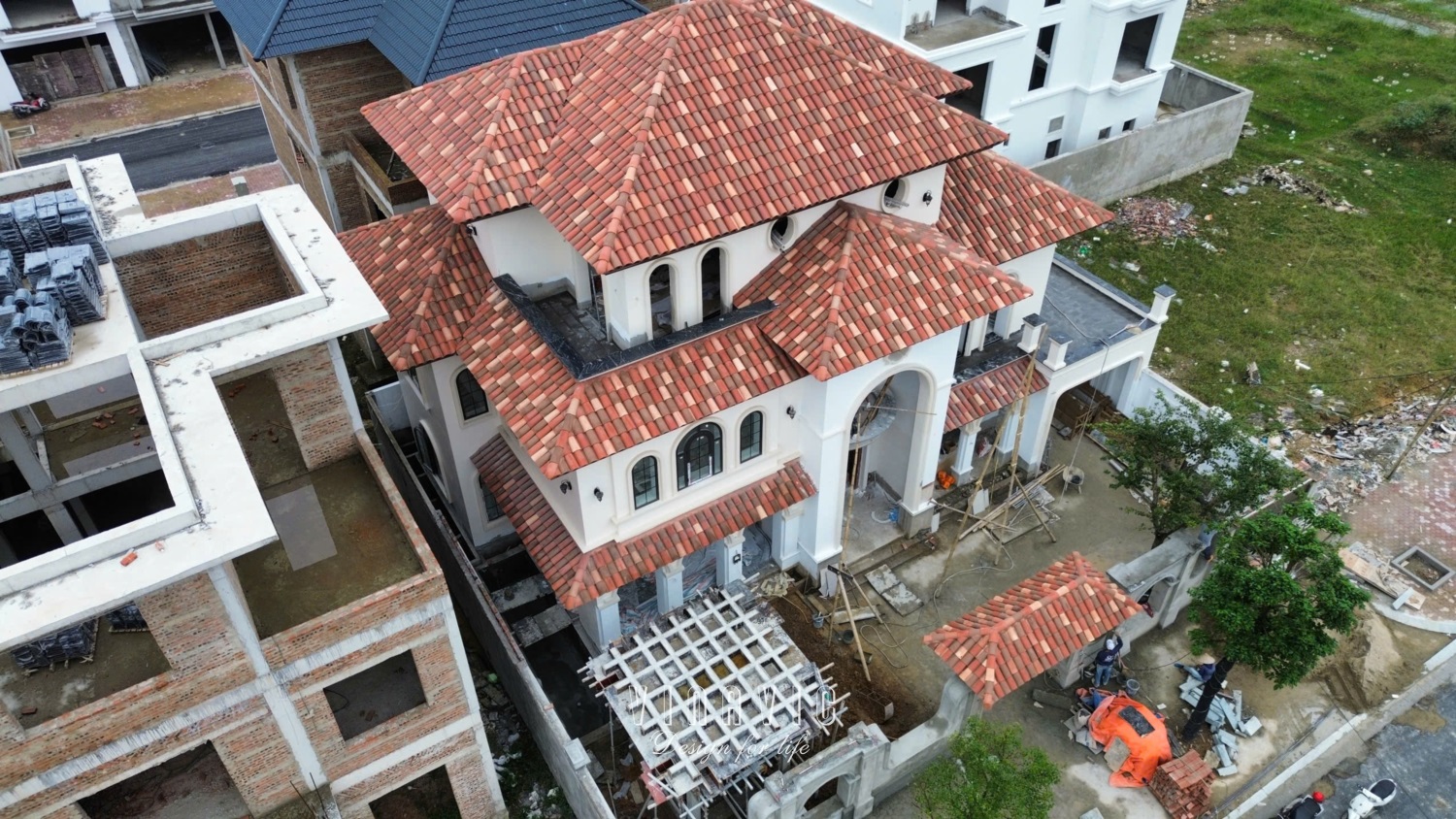 Thi công biệt thự 3 tầng Địa Trung hải (CĐT: Mrs Vinh- Thanh Hóa) TCBT2254