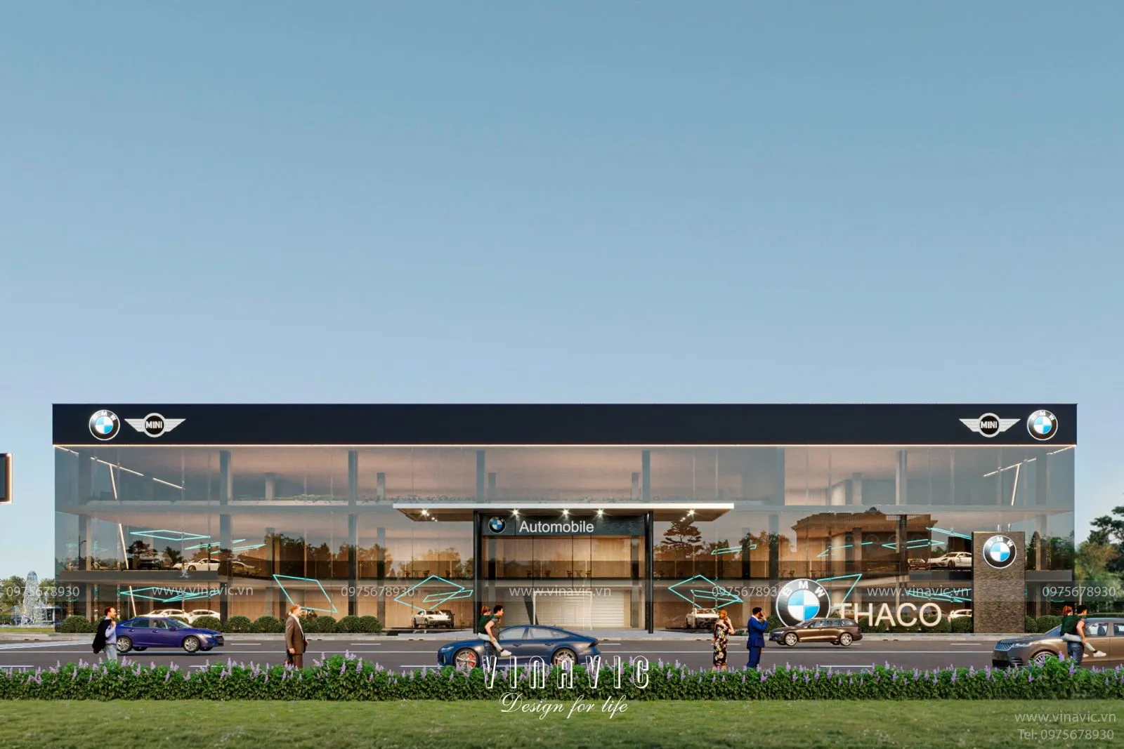 Dự án thiết kế Showroom Oto trưng bày hiện đại 5000m2 DATM2384