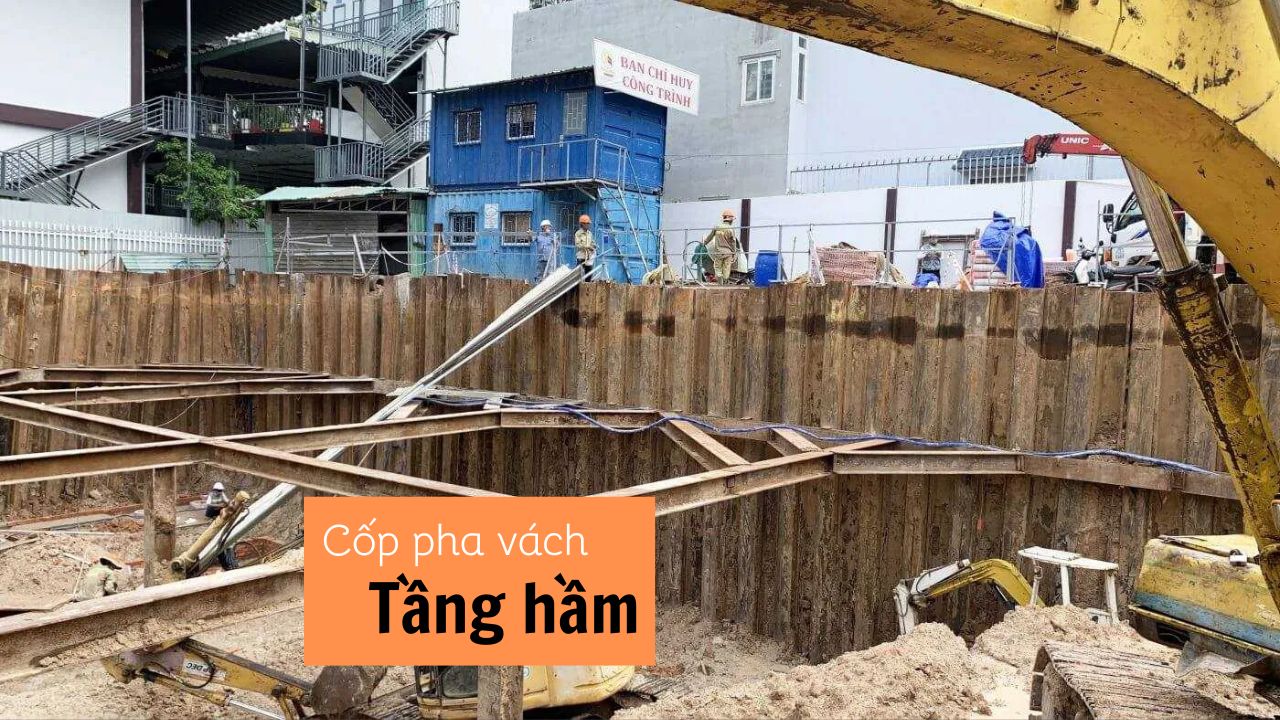 Biện pháp thi công cốp pha vách tầng hầm chuẩn kỹ thuật