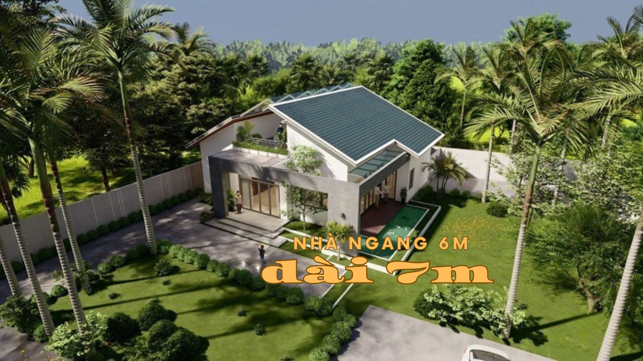 Ngắm 27 mẫu thiết kế nhà ngang 6m dài 7m đẹp và tiện nghi