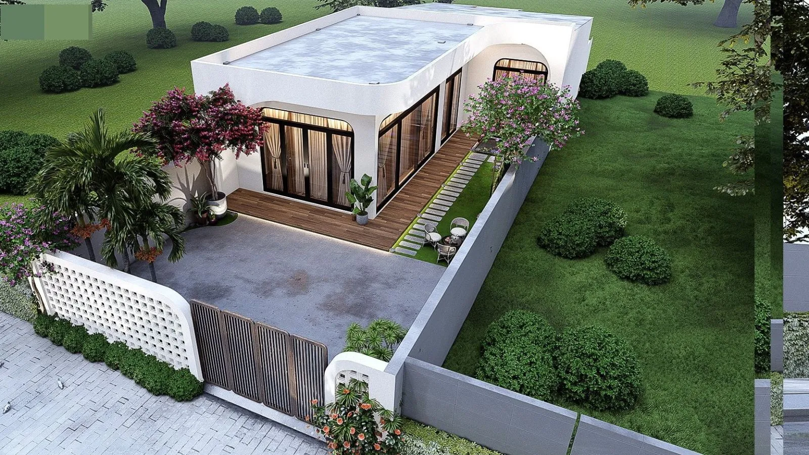 Mặt bằng công năng được tính toán kỹ lưỡng để tối ưu diện tích 90m2.