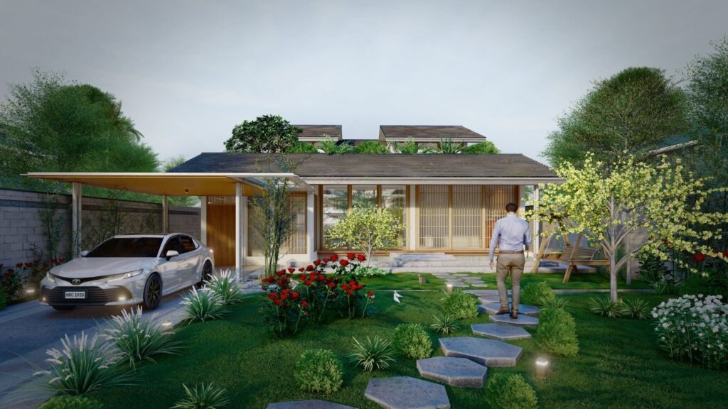 Tối ưu hóa công năng và chi phí xây dựng với kiểu nhà mái nhật nhỏ xinh