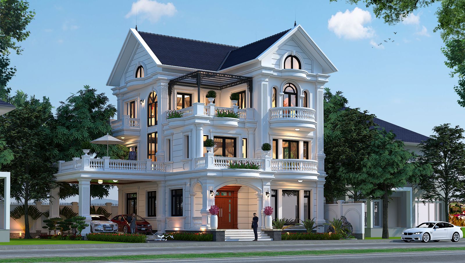 Ban công, cửa sổ và giếng trời cần được bố trí hợp lý