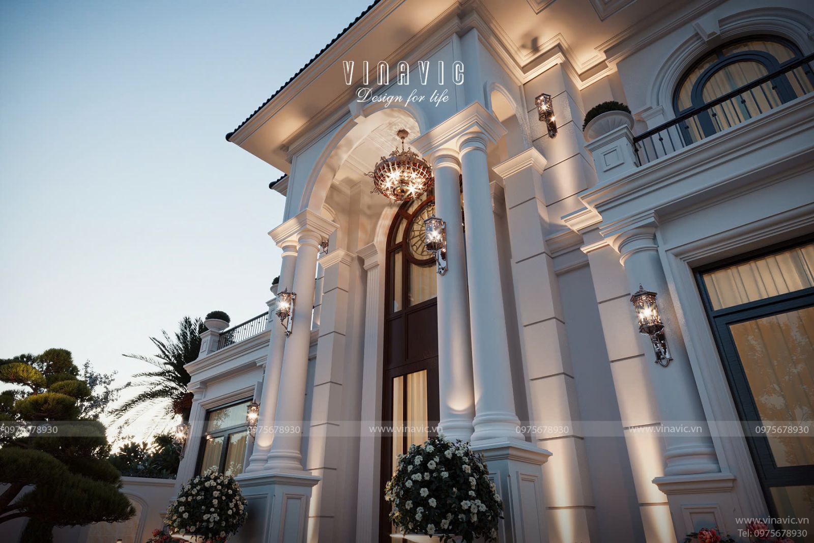 Định vị công trình theo trục chính rõ ràng