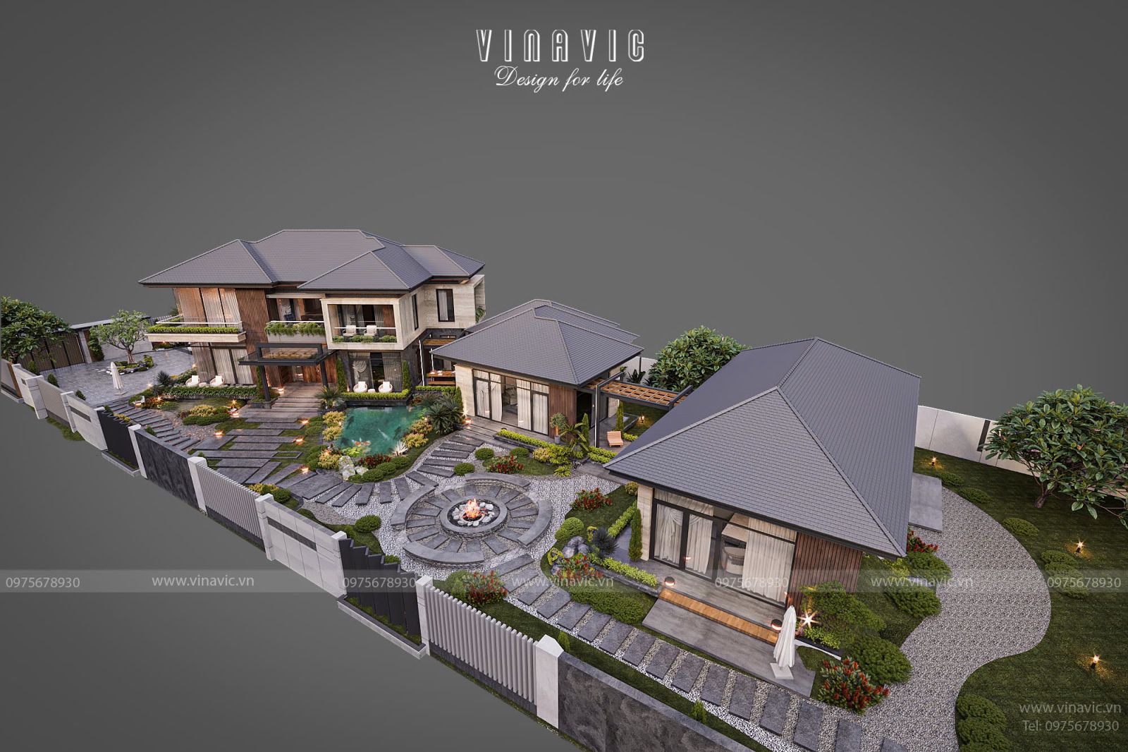 Thiết kế biệt thự nghỉ dưỡng tại gia sang trọng, đẳng cấp 25x60m BT2446