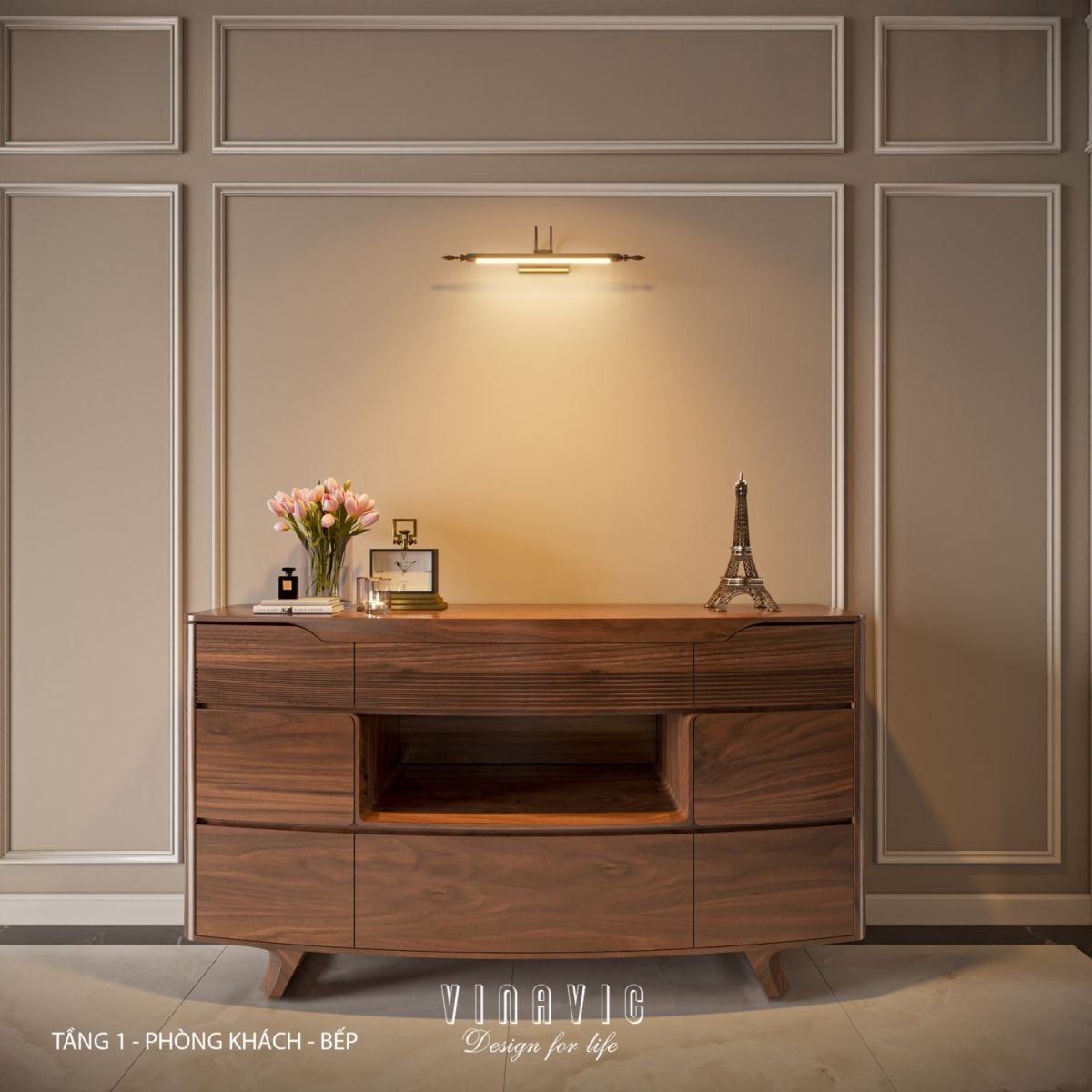 Thiết kế nội thất phòng khách nhà phố 4 tầng hiện đại có tầng lửng 6x12m NT2359