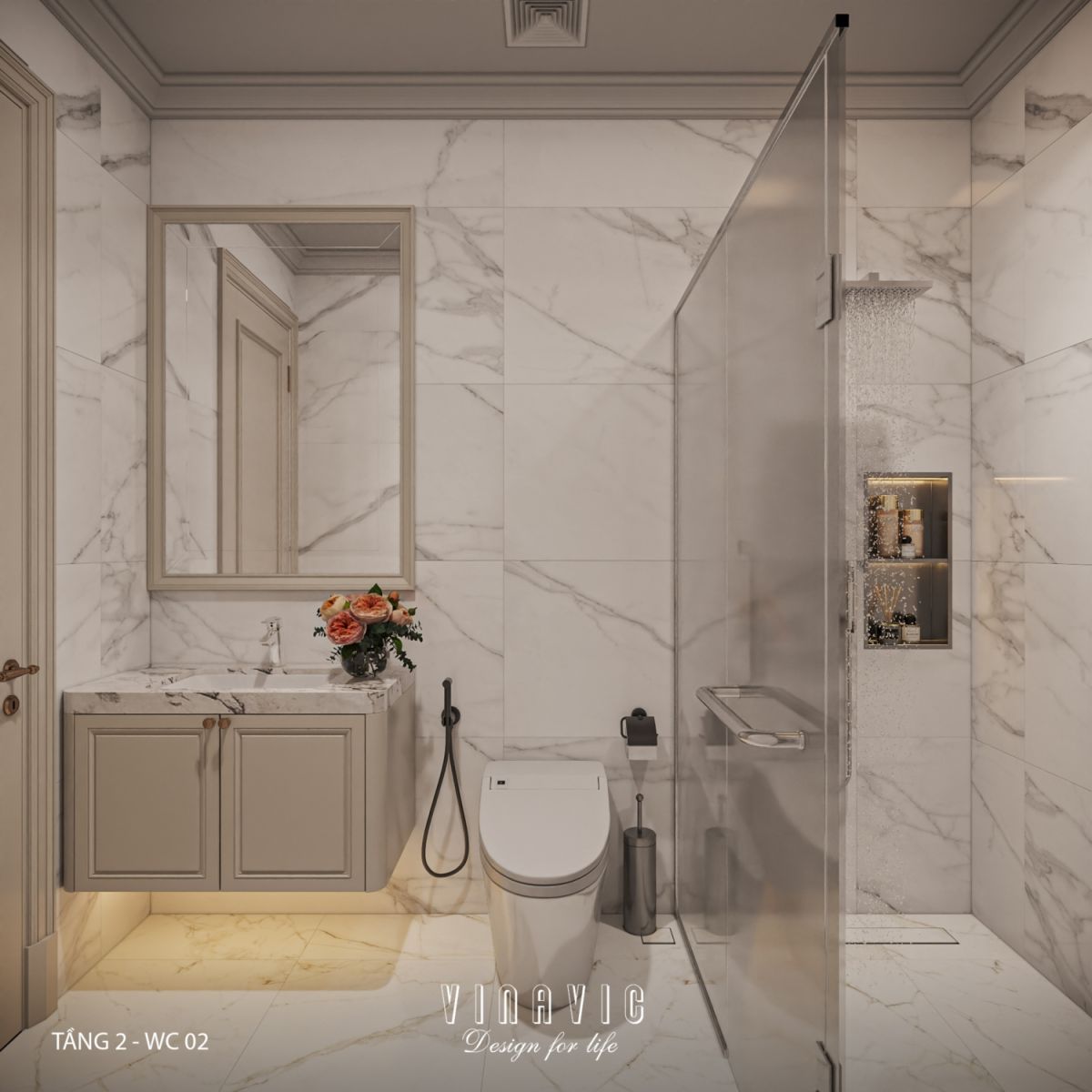 Thiết kế nội thất tầng lửng nhà phố 4 tầng hiện đại có tầng lửng 6x12m NT2359