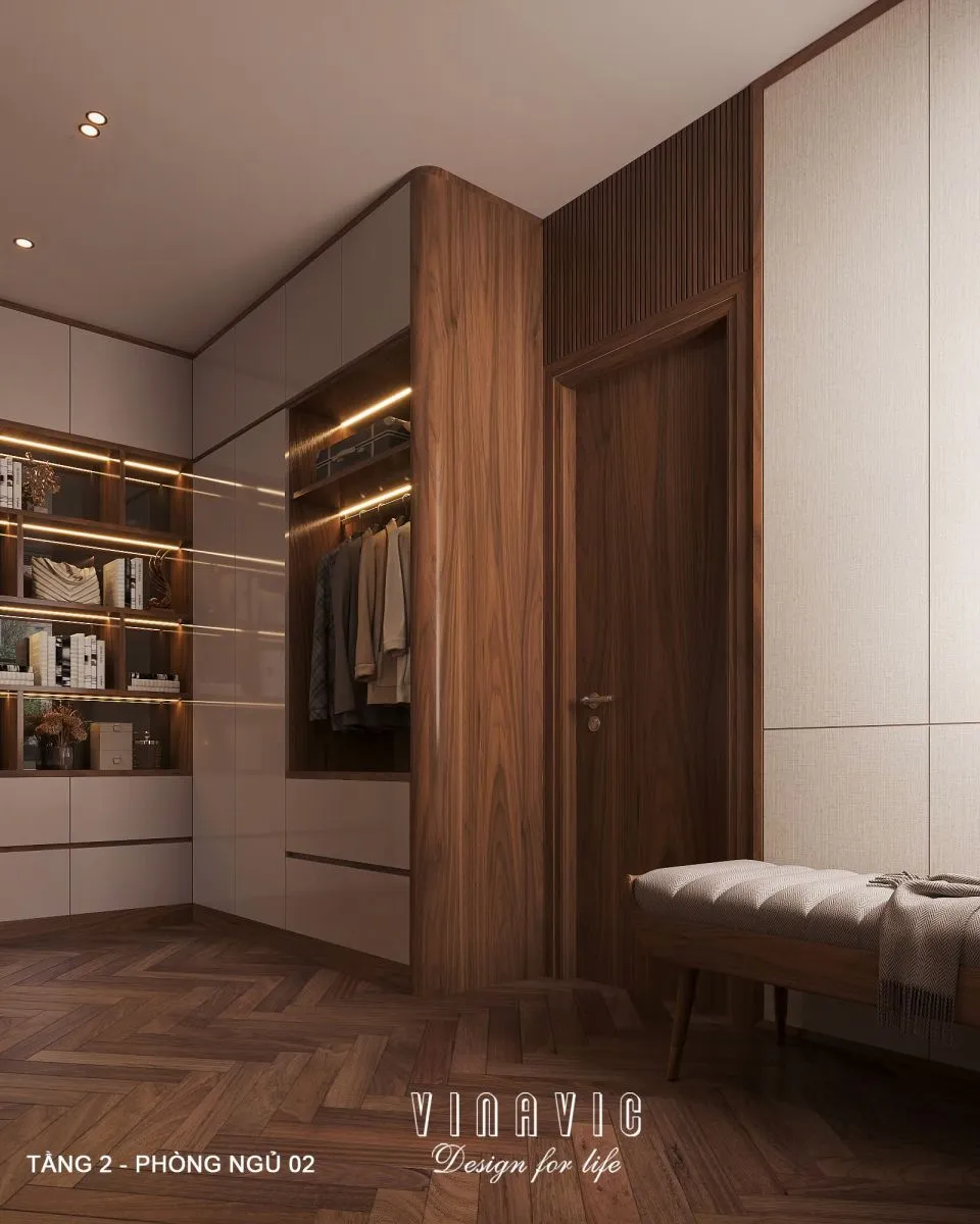 Vật liệu cao cấp tạo nên đẳng cấp phòng ngủ master