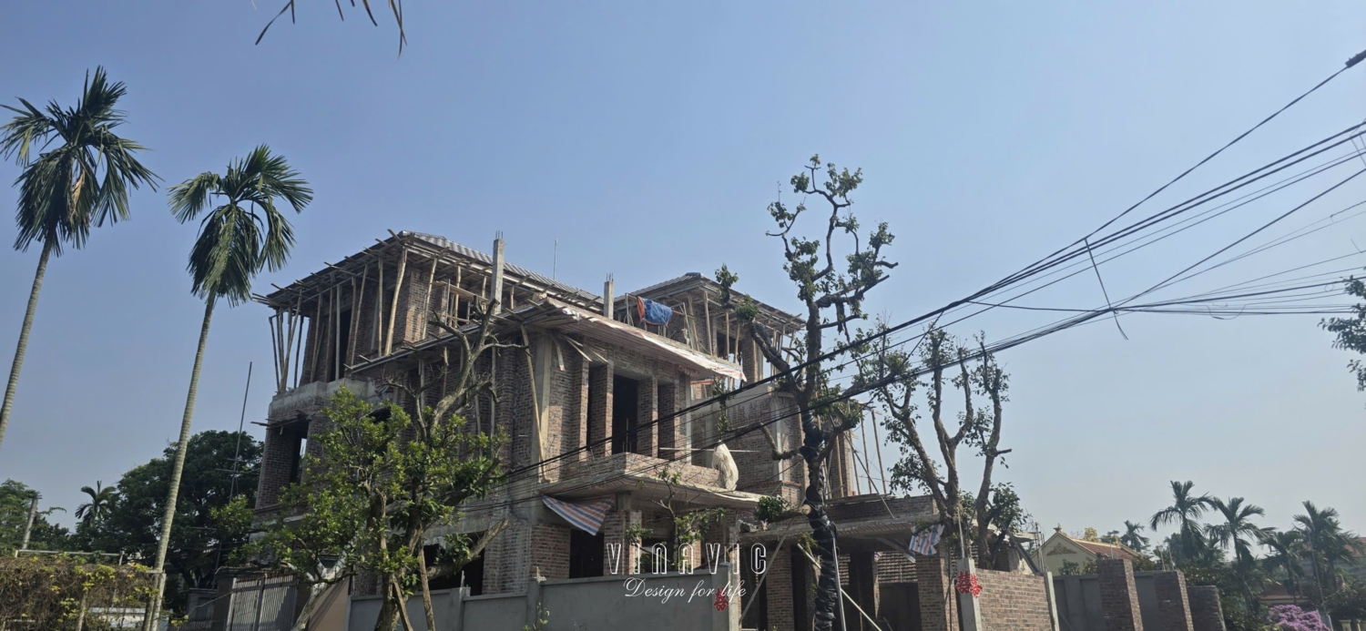 Thi công biệt thự 3 tầng hiện đại 17x26m (CĐT: Mr.Huy - Hà Nam) TCBT2251