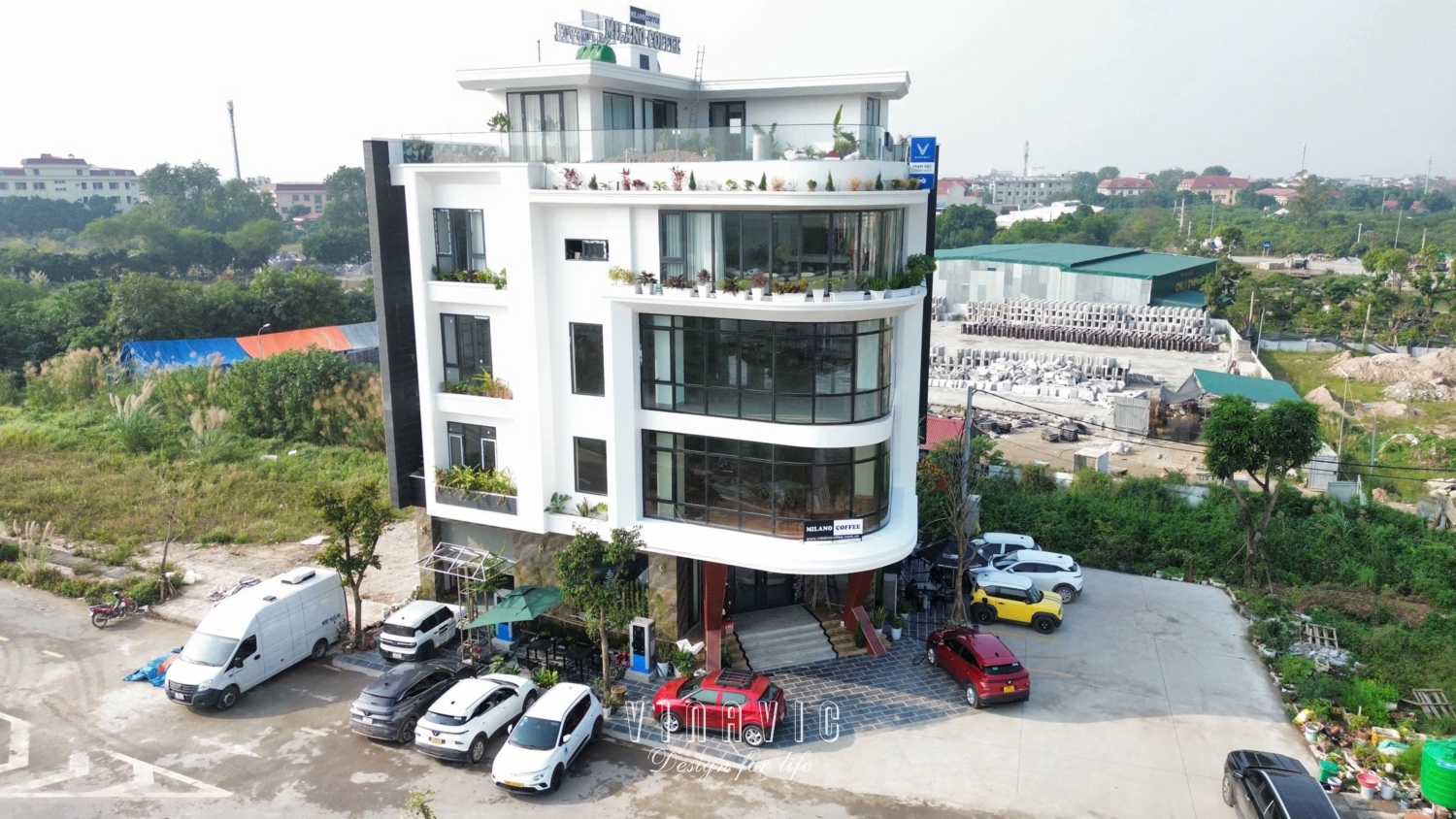 Thi công biệt thự 4 tầng 1 tum hiện đại 240m2 (CĐT: Mr Đại - Hưng Yên) BT2255