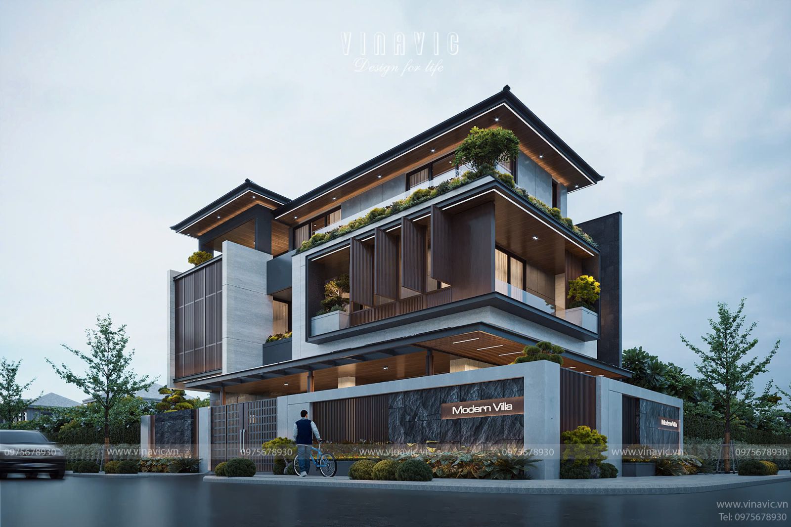 Thông tin dự án biệt thự 3 tầng 4 phòng ngủ 200m2 (10x20m) BT2424