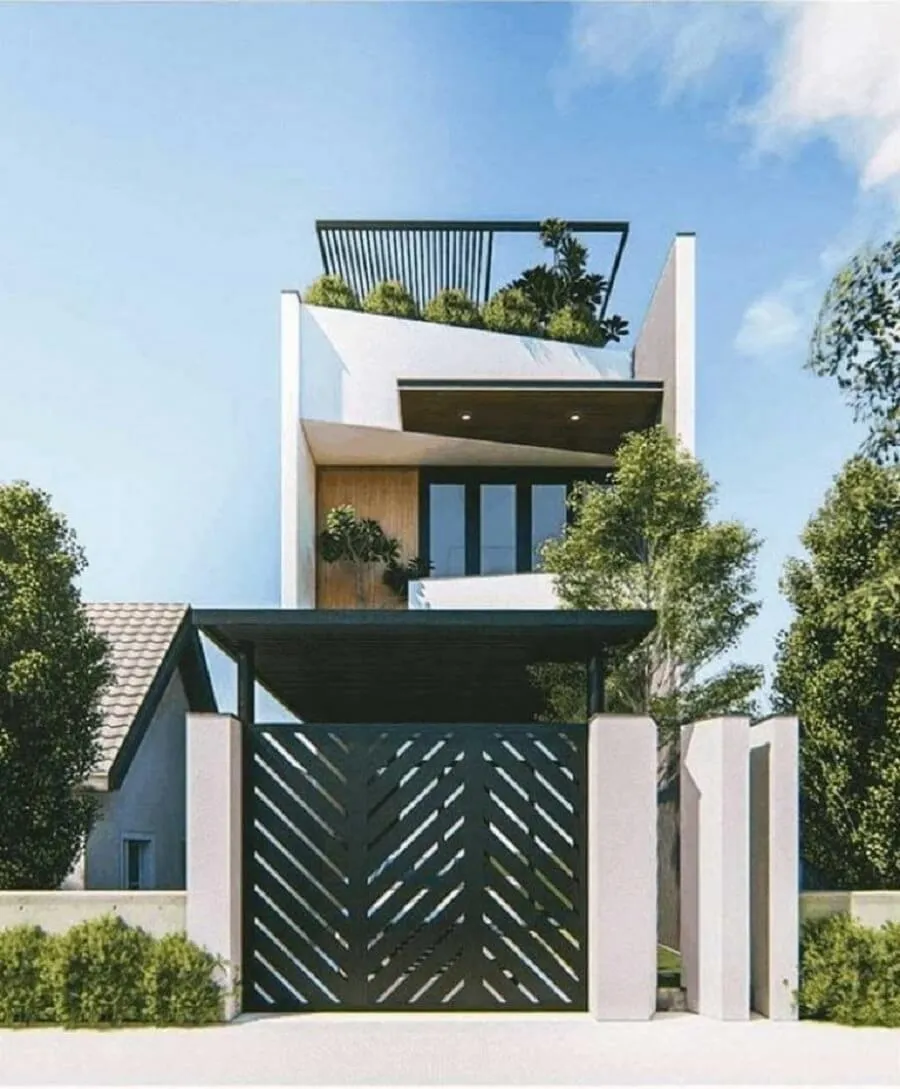 Nhà ống 2 tầng 4.5 x15m Xu hướng kiến trúc xanh