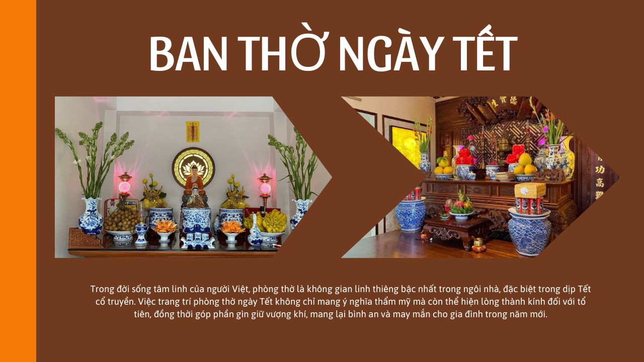 Cách bày trí bàn thờ ngày Tết đúng phong tục truyền thống Miền Bắc