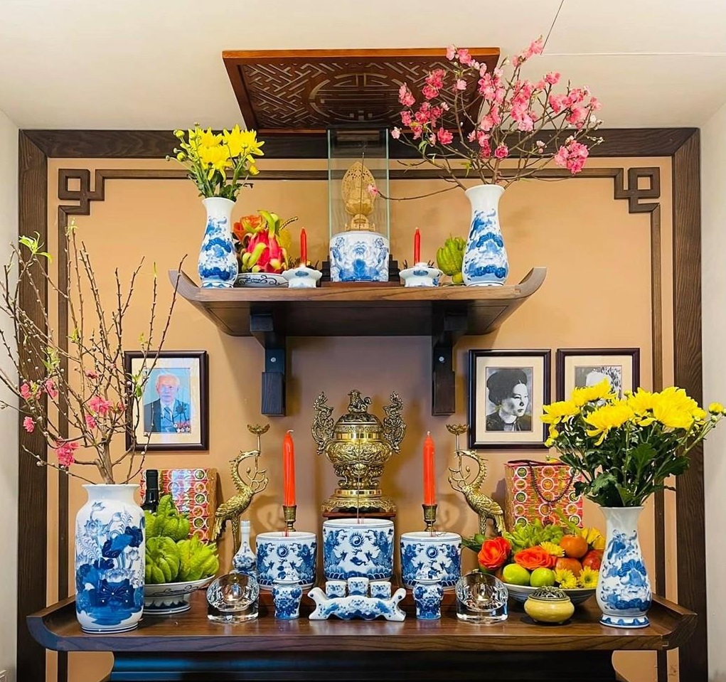Bàn thờ ngày Tết chuẩn phong tục người Việt
