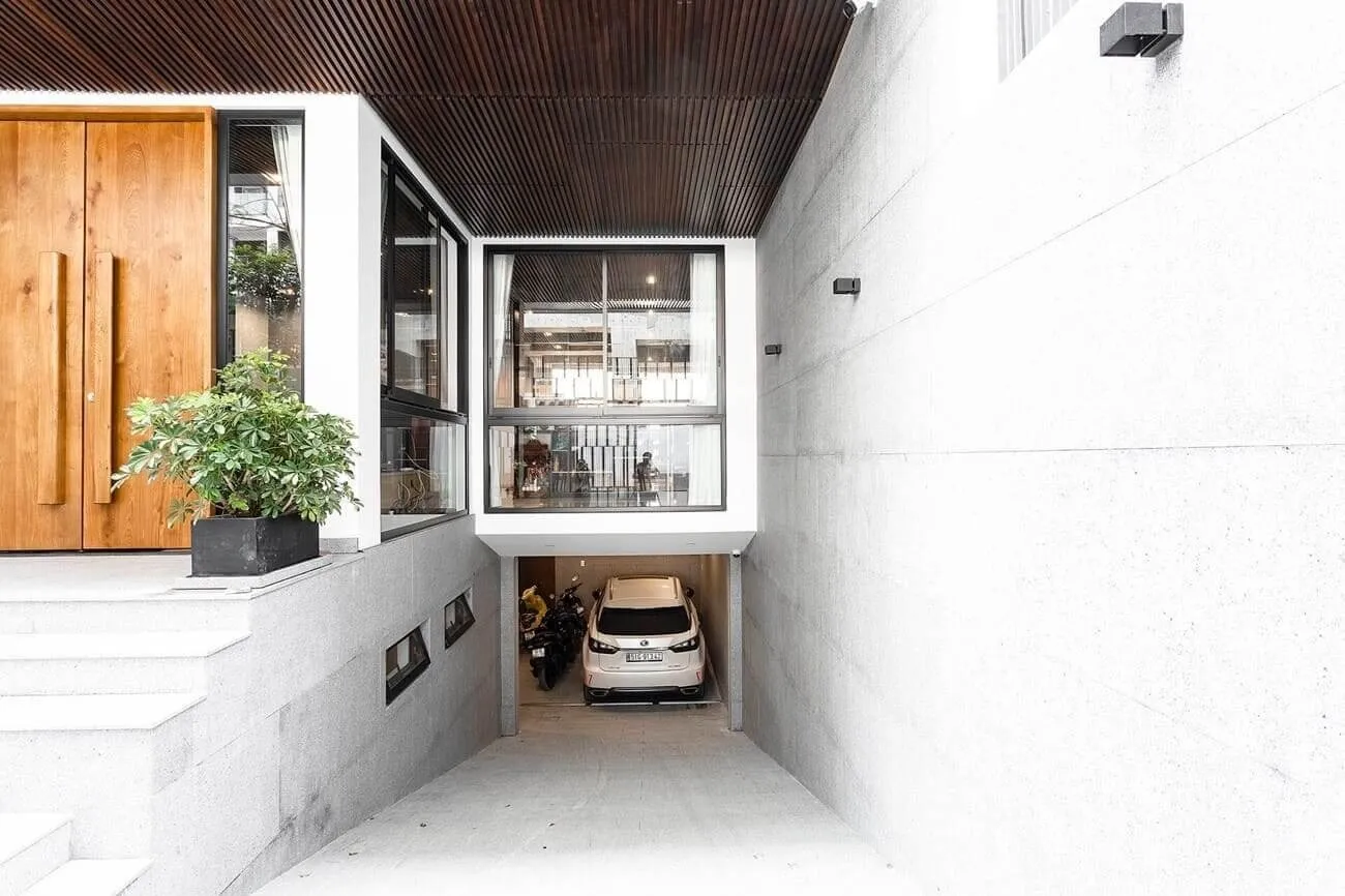 Mẫu nhà phố 5x20 kiến trúc Hiện đại có bán hầm