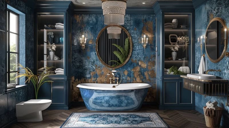 Lavabo thiết kế tối giản kết hợp với tủ lưu trữ thông minh