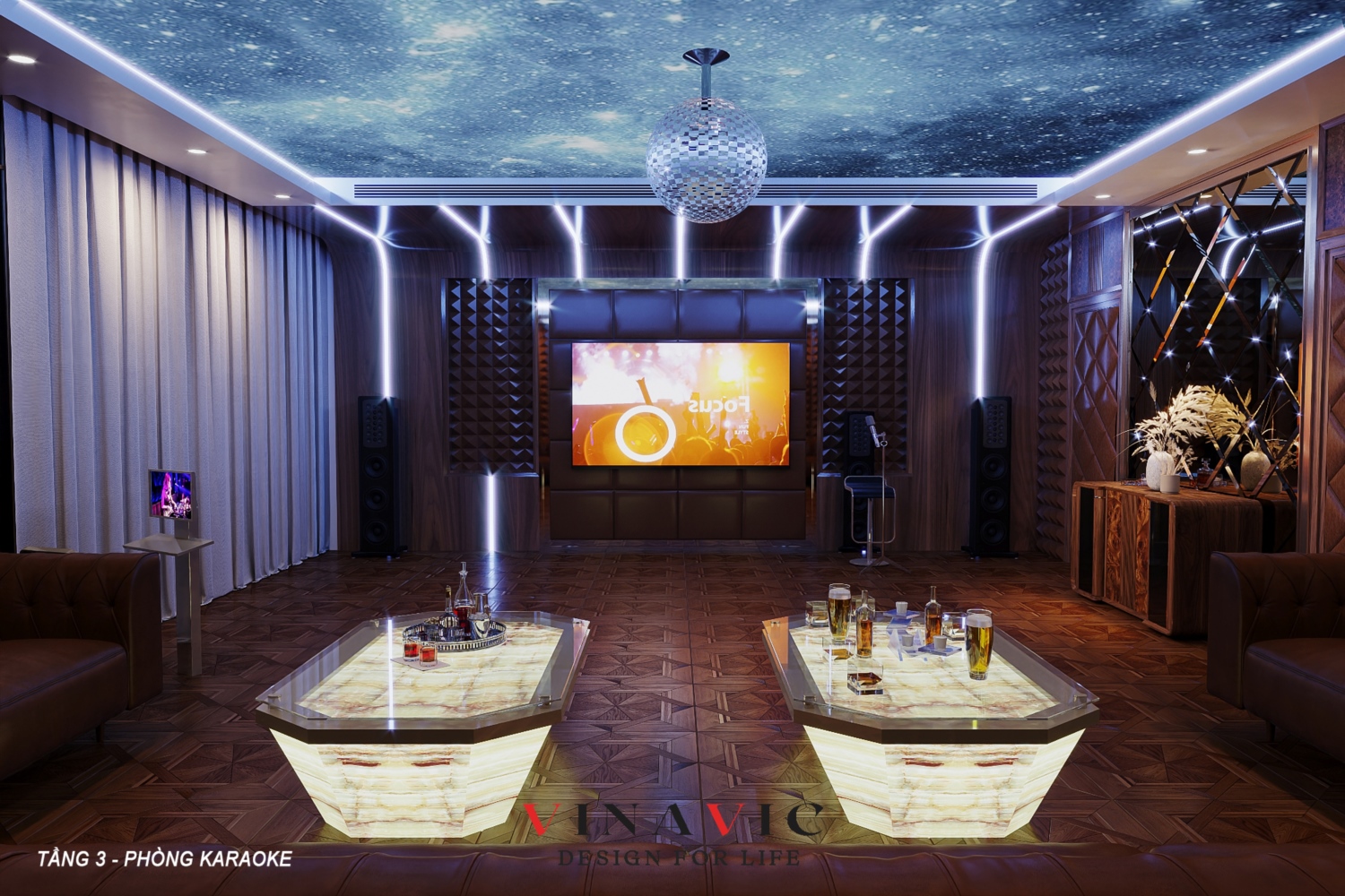 Nội thất phòng Karaoke tầng 3