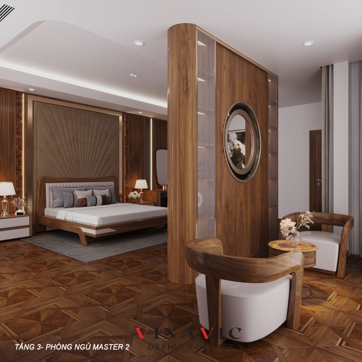 Nội thất phòng ngủ Master tầng 3