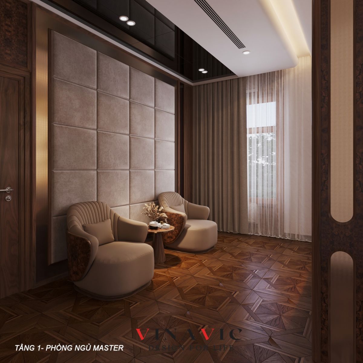Nội thất phòng ngủ Master tầng 1