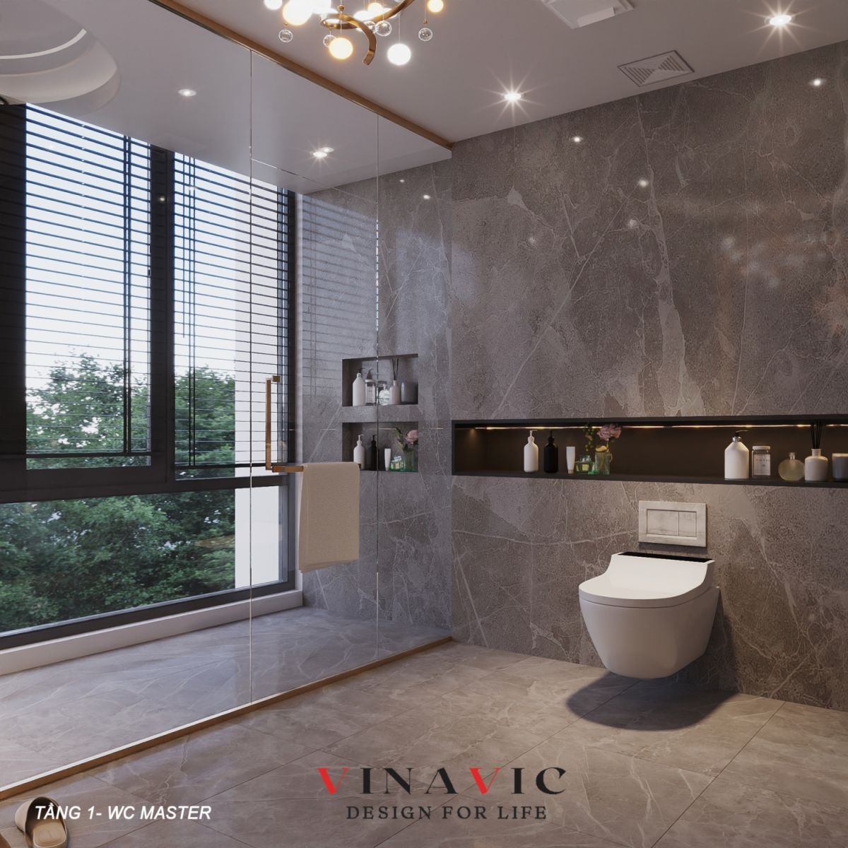 Nội thất phòng ngủ Master tầng 1