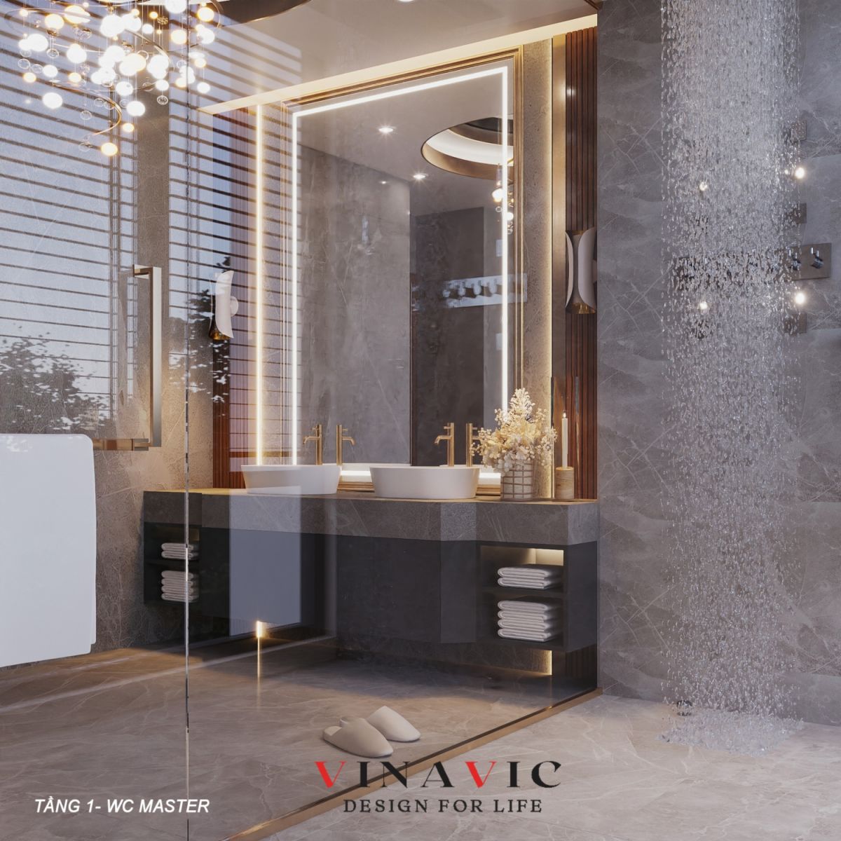 Nội thất phòng ngủ Master tầng 1