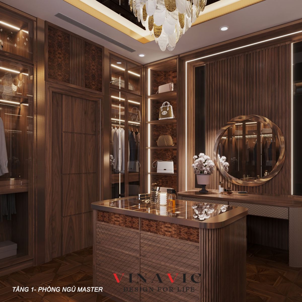Nội thất phòng ngủ Master tầng 1