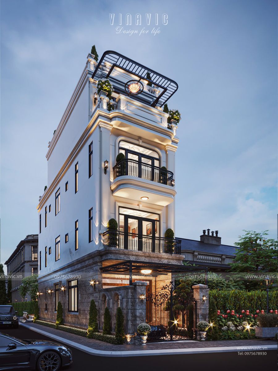 Mẫu nhà NP2361 được định hình theo phong cách tân cổ điển hiện đại